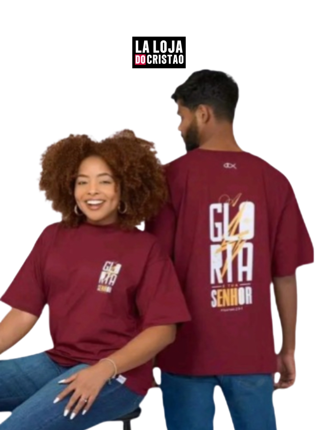 Blusa Unissex Oversized " A gloria é tua Senhor