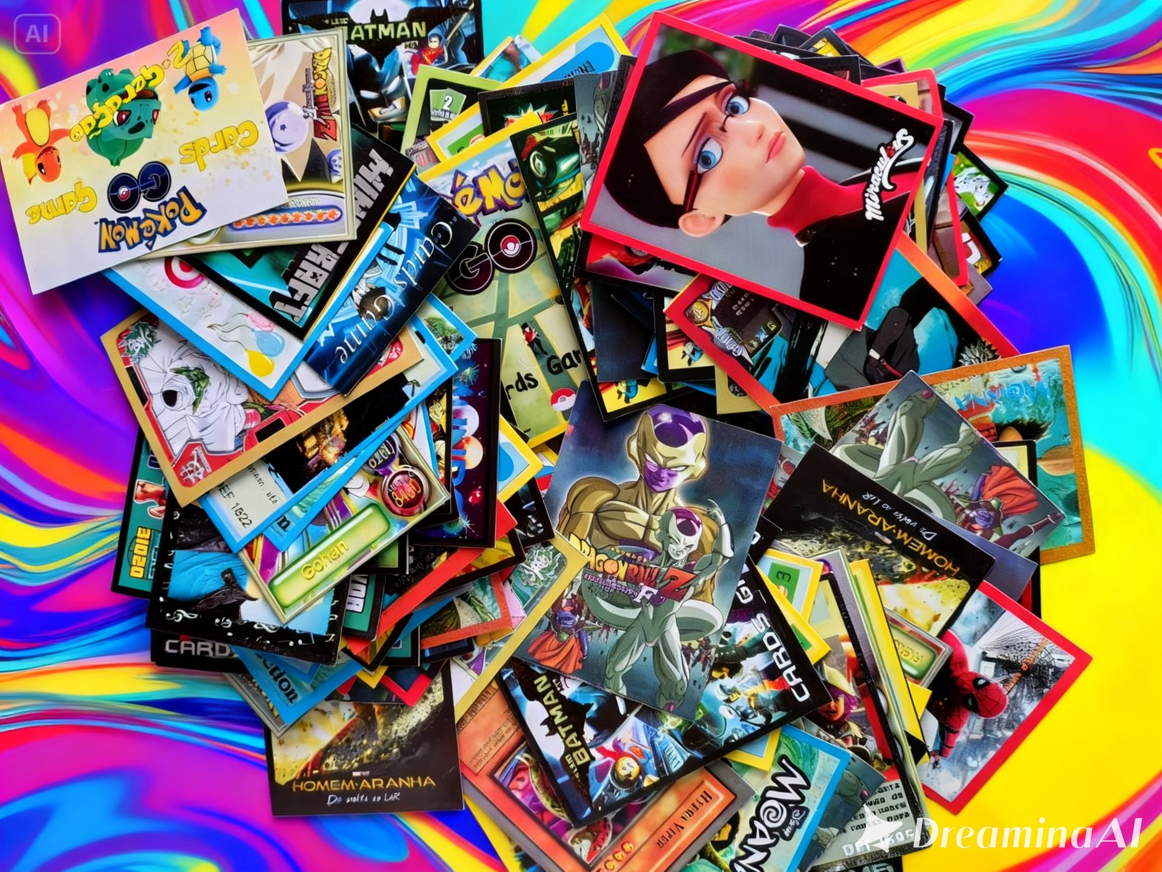 170 Cards colecionáveis