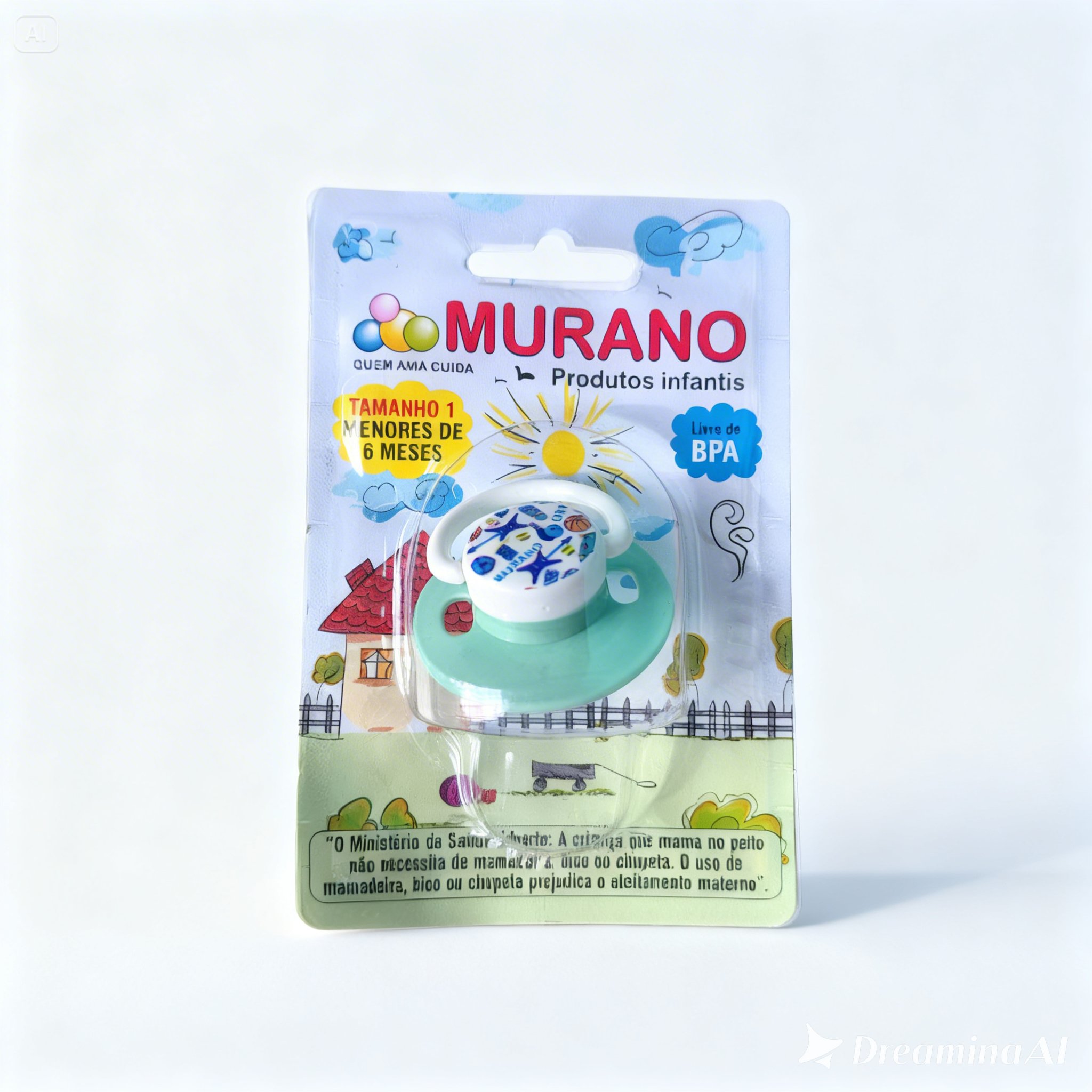 Chupeta Murano para menor de 6 meses