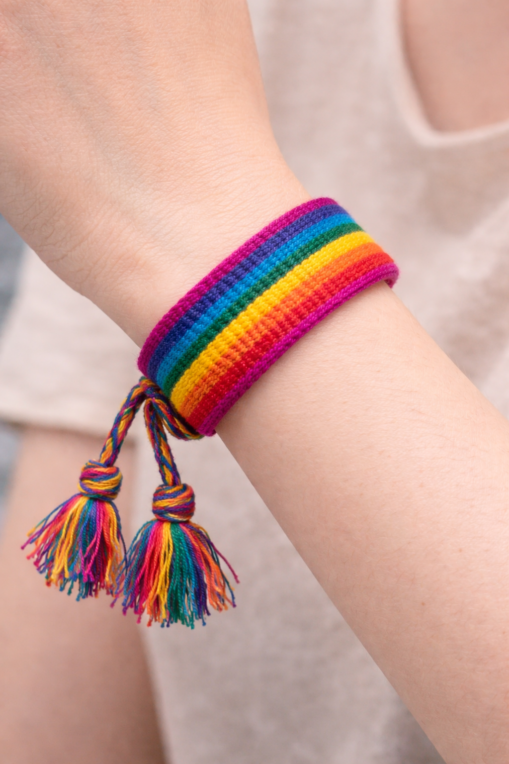 Pulseira de Pano cores variada