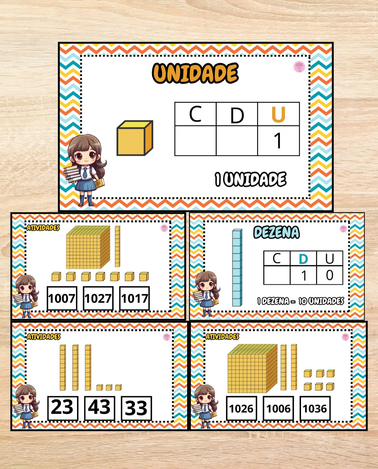 Fichas Material Dourado