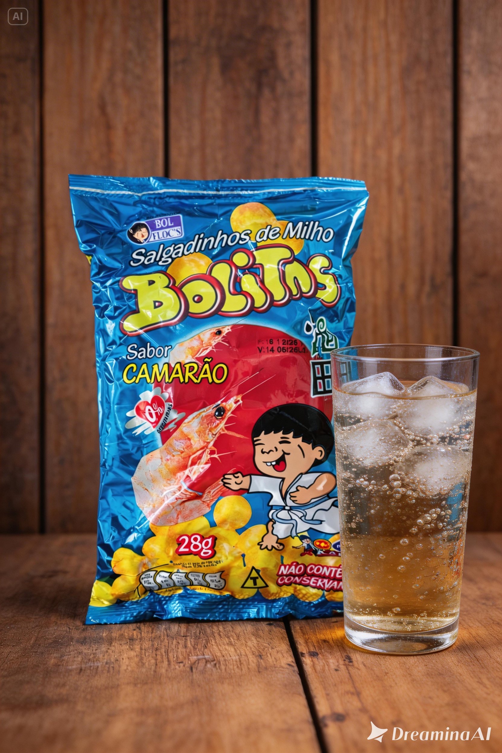 Salgadinho de Milho Bolinhos Sabor Camarão  28g