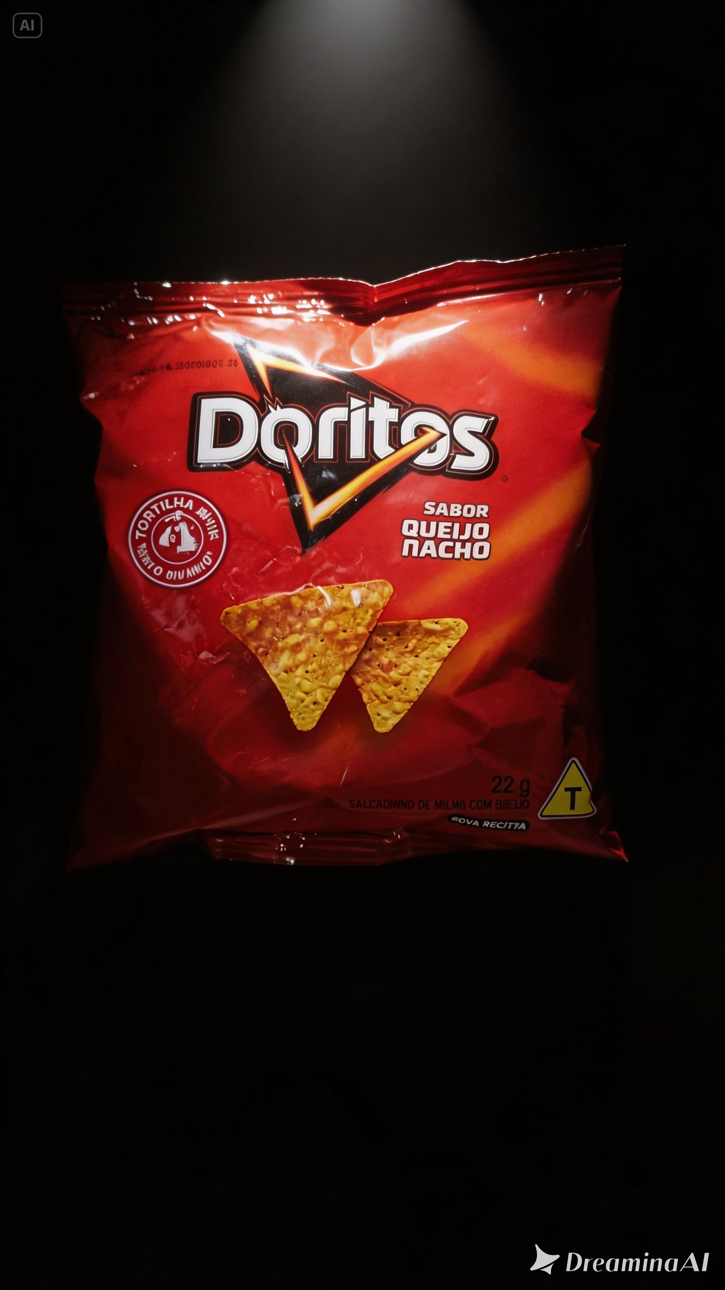 Doritos Queijo Nacho 22g Sabor Intenso e Crocância Irresistível