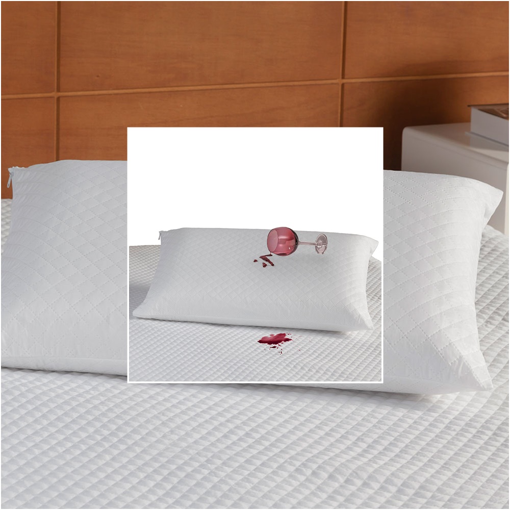 Capa Protetora Travesseiro Impermeável Matelado 68 cm 48cm com Zíper