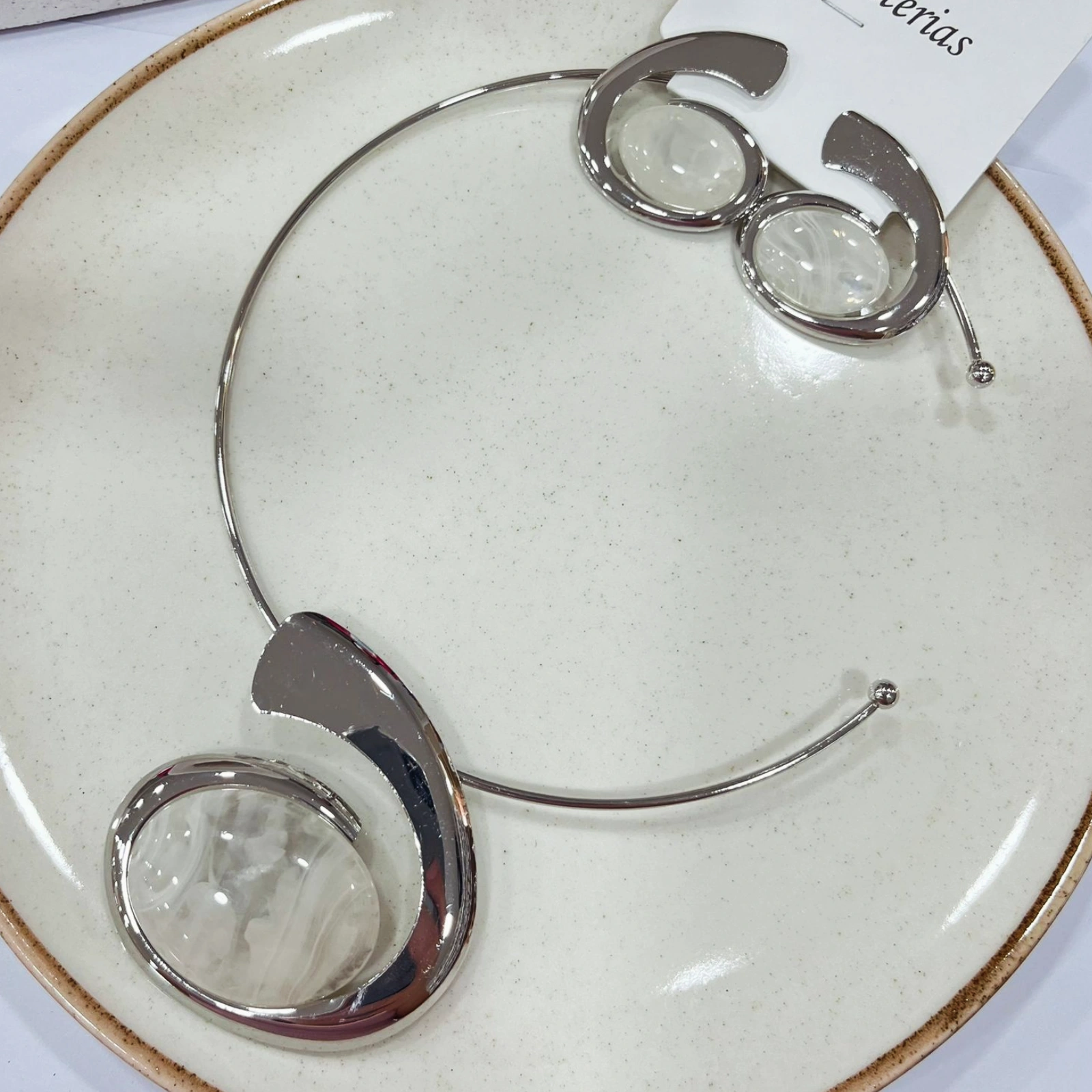 Conjunto aro com pedra