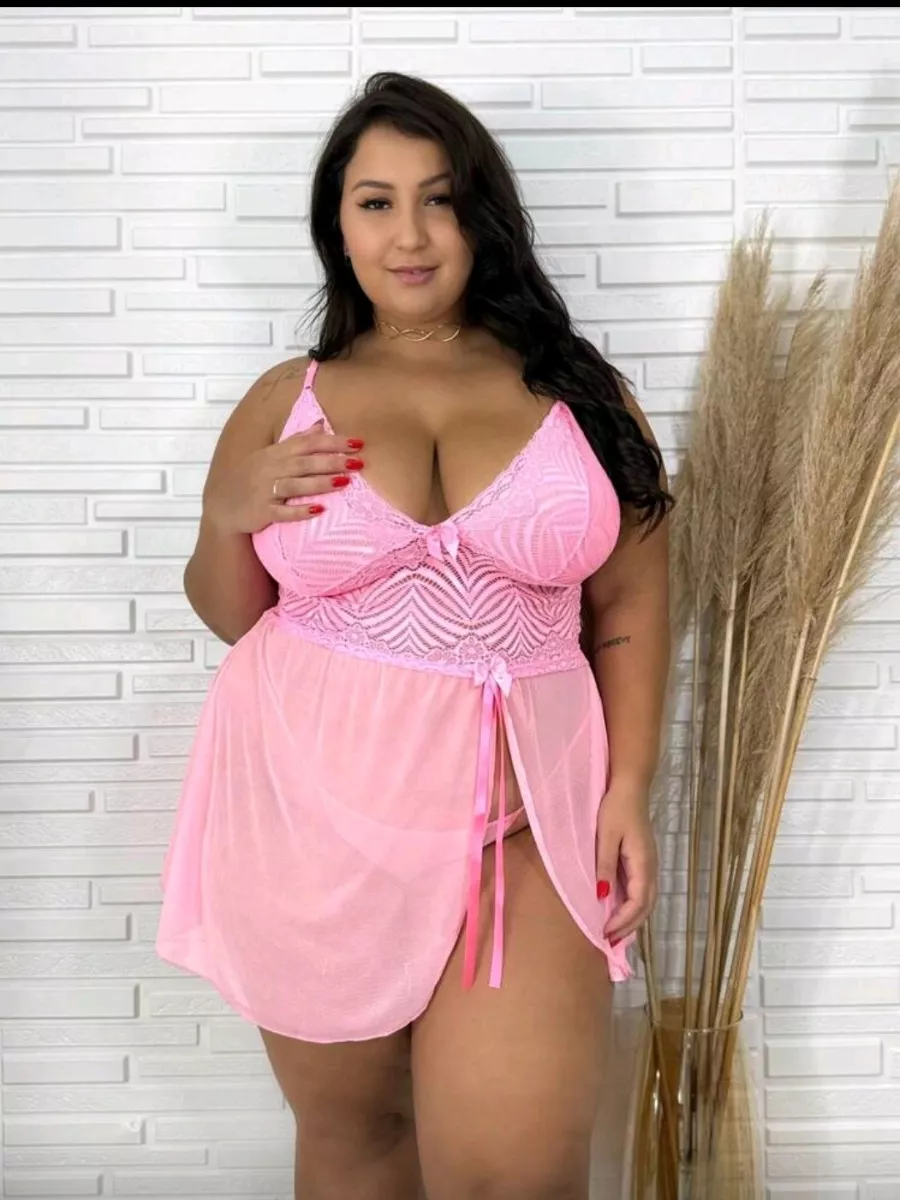 Camisola sensual Plus size