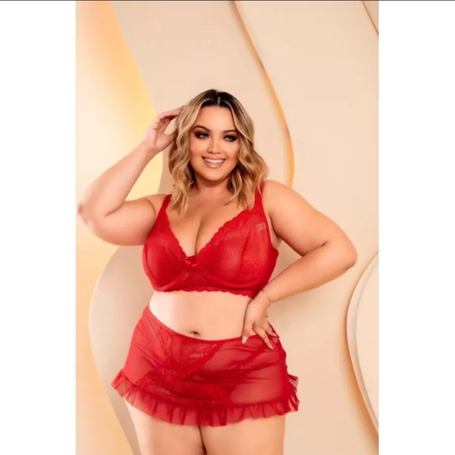 Conjunto sensual plus size
