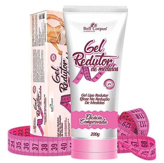 Gel Lipo Redutor de Medidas 200g Bell Corpus Cosméticos Incolor