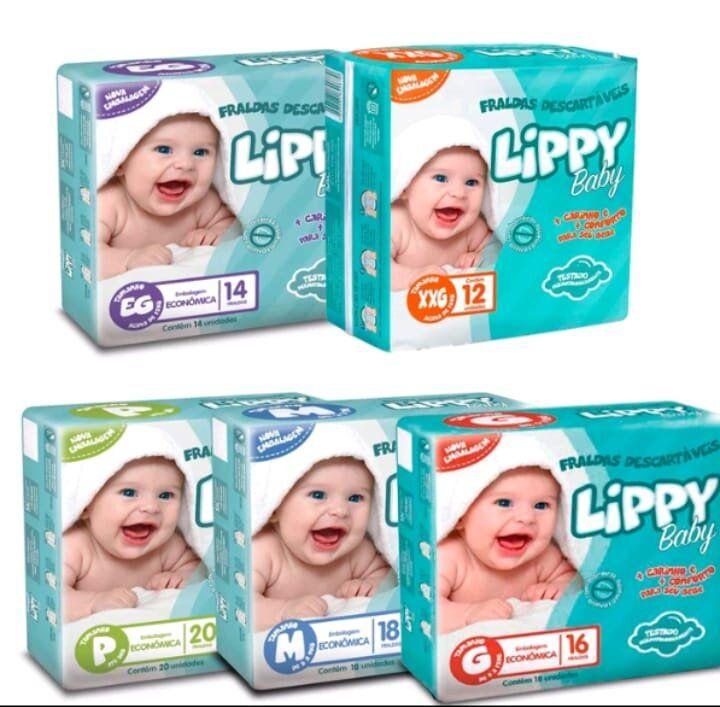 Fralda Infantil Lippy Baby M M Não tóxico