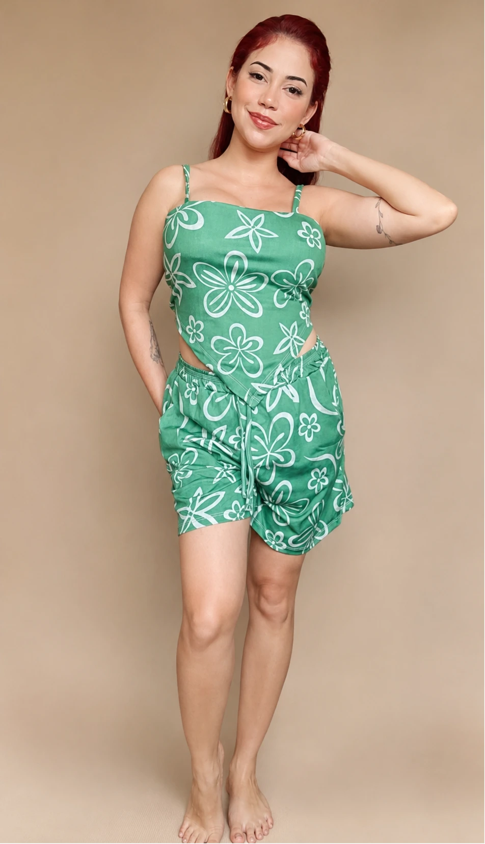 Conjunto Flor de tangerina 1