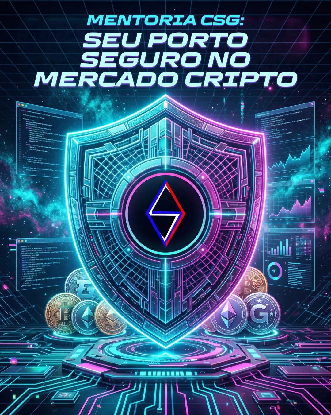 Mentoria CSG(mensal): Seu Porto Seguro no Mercado Cripto