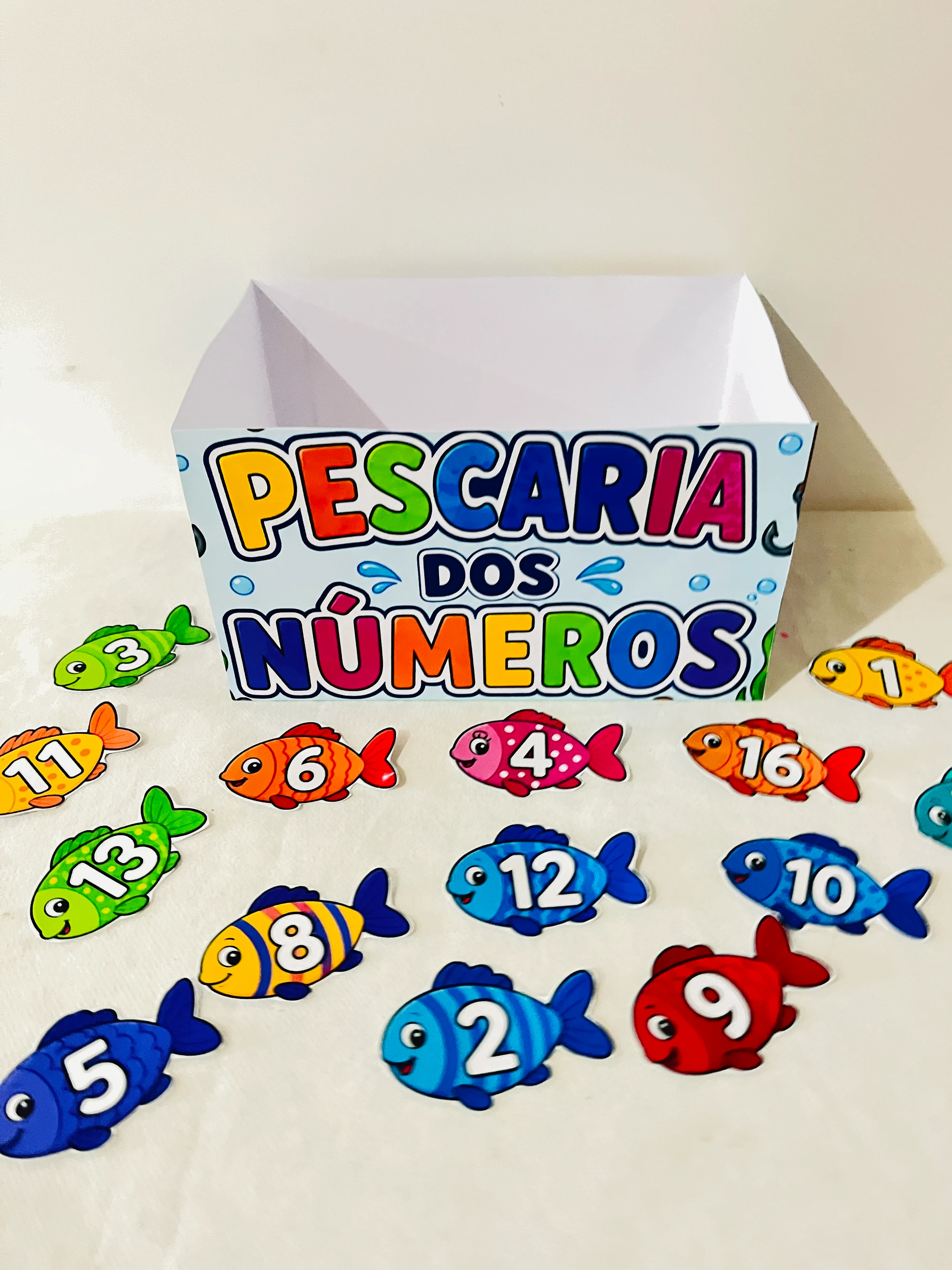 APRENDA BRINCANDO COM A PESCARIA DOS NÚMEROS!
