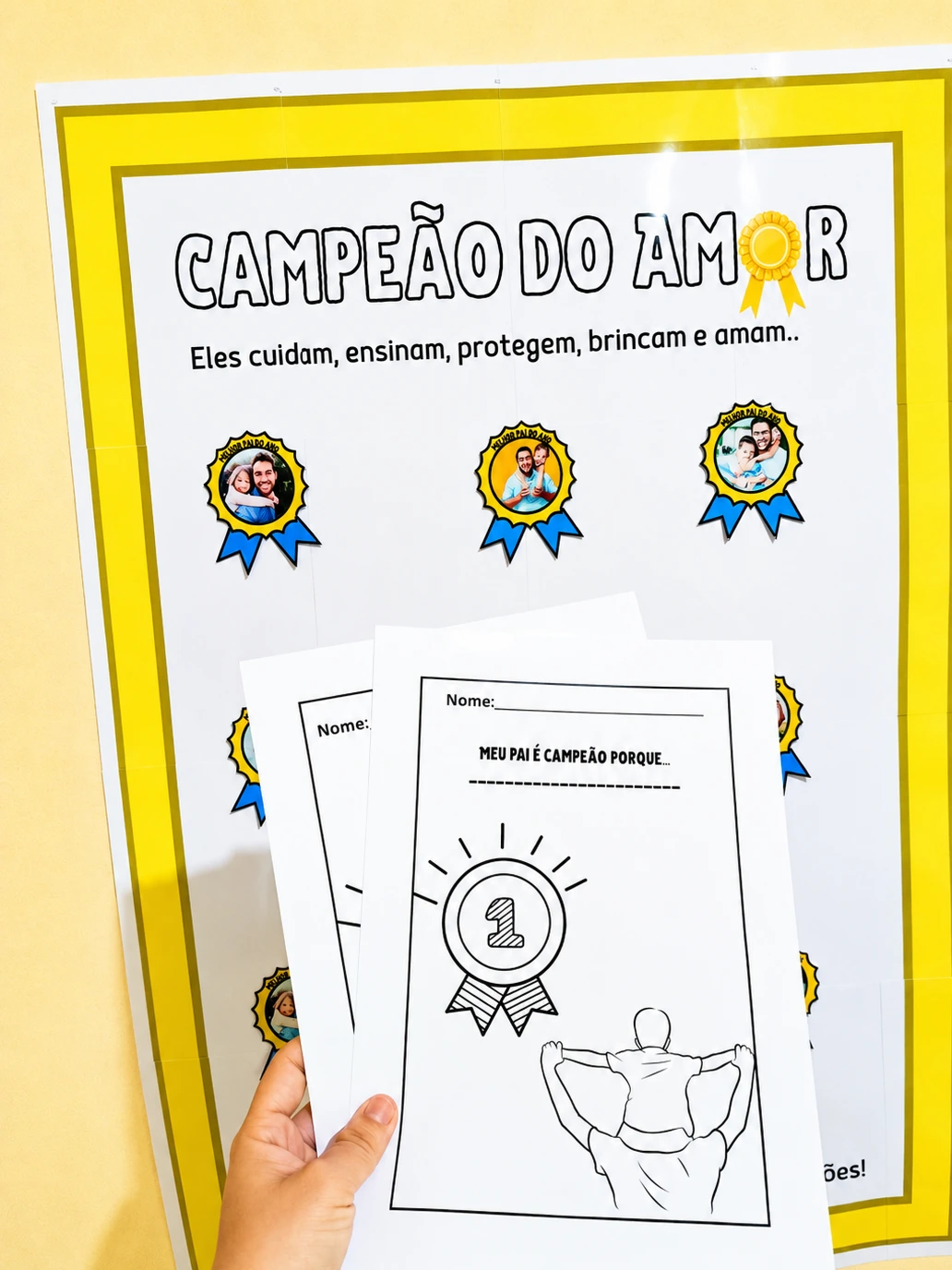 KIT DIA DOS PAIS – PAINEL “CAMPEÃO DO AMOR”