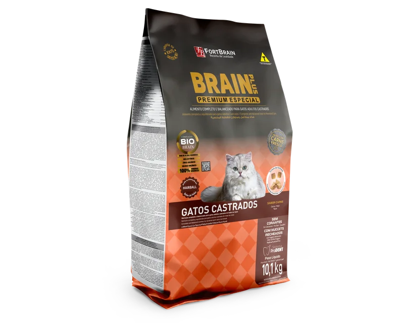 Brain Plus Gatos Castrados 10,1Kg Bola de pelo