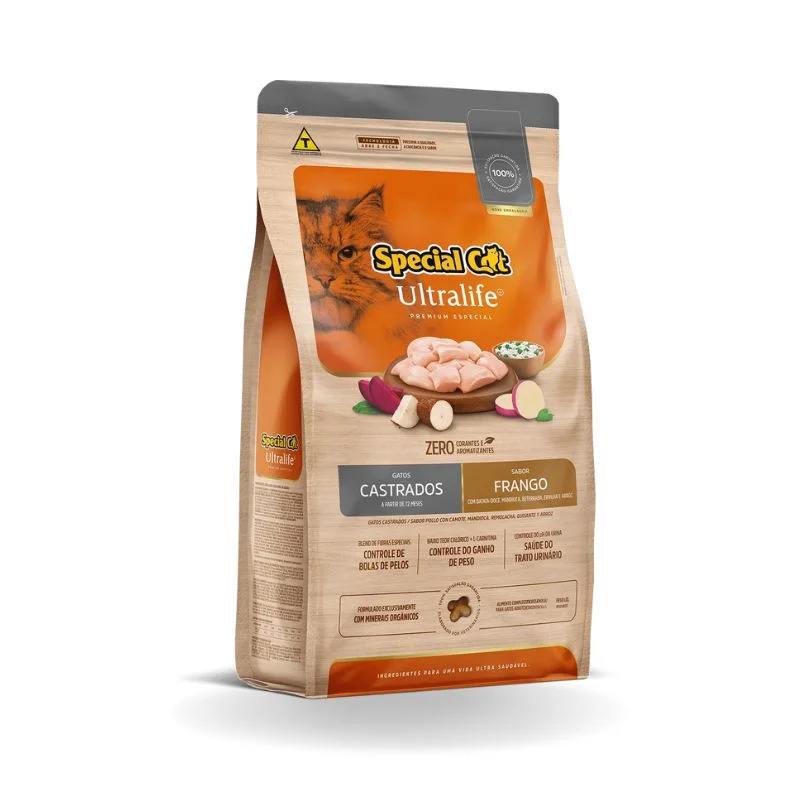 Special Cat Ultralife 10Kg Gato Castrado Frango