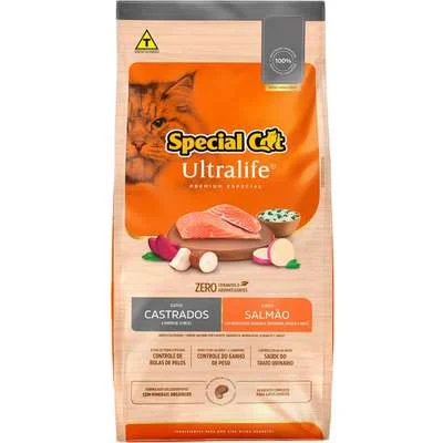 Special Cat Ultralife 10Kg Gato Castrado Salmão
