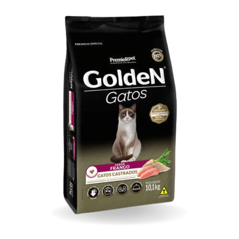 Golden Gato Castrado 10,1Kg Frango
