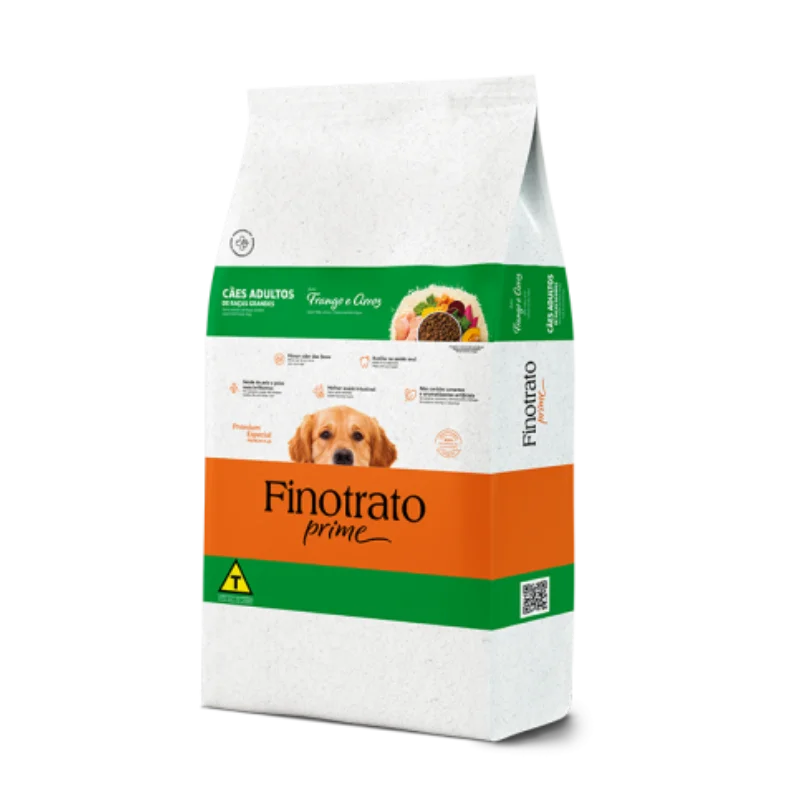 Finotrato Prime 15Kg Cães adultos Frango e Arroz