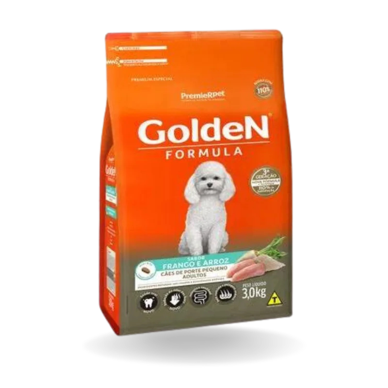 Golden 15Kg Adulto Raças Pequenas Frango/Arroz