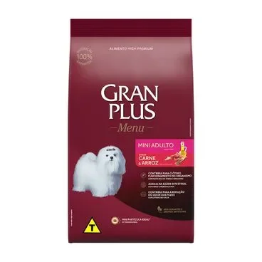Gran Plus 15Kg raças pequenas Carne/Arroz