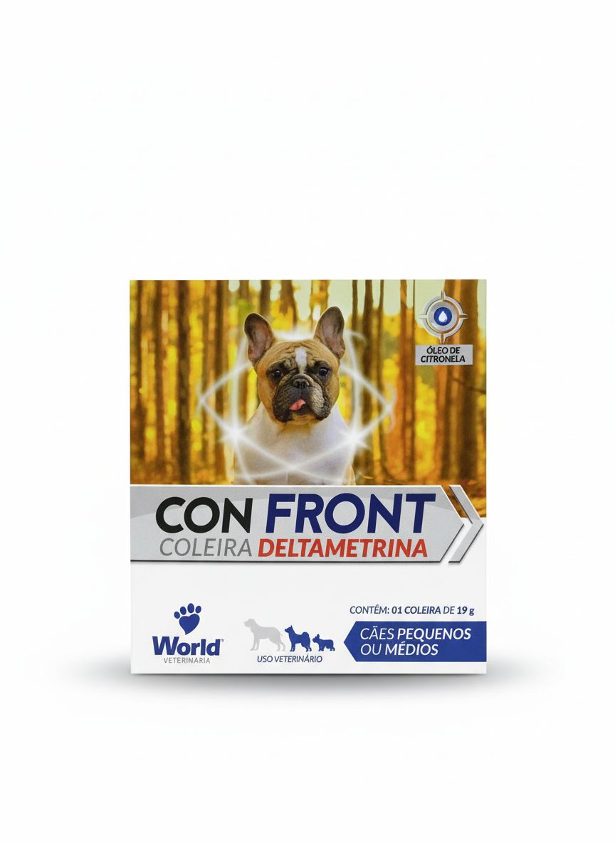 Coleira Confront cães porte pequeno/médio