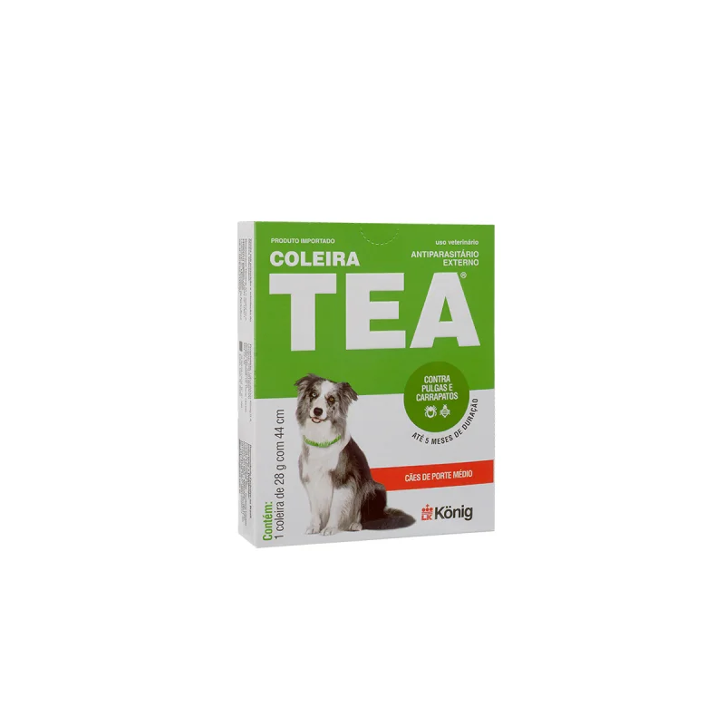 Coleira Tea Cão Porte Médio 28Gr