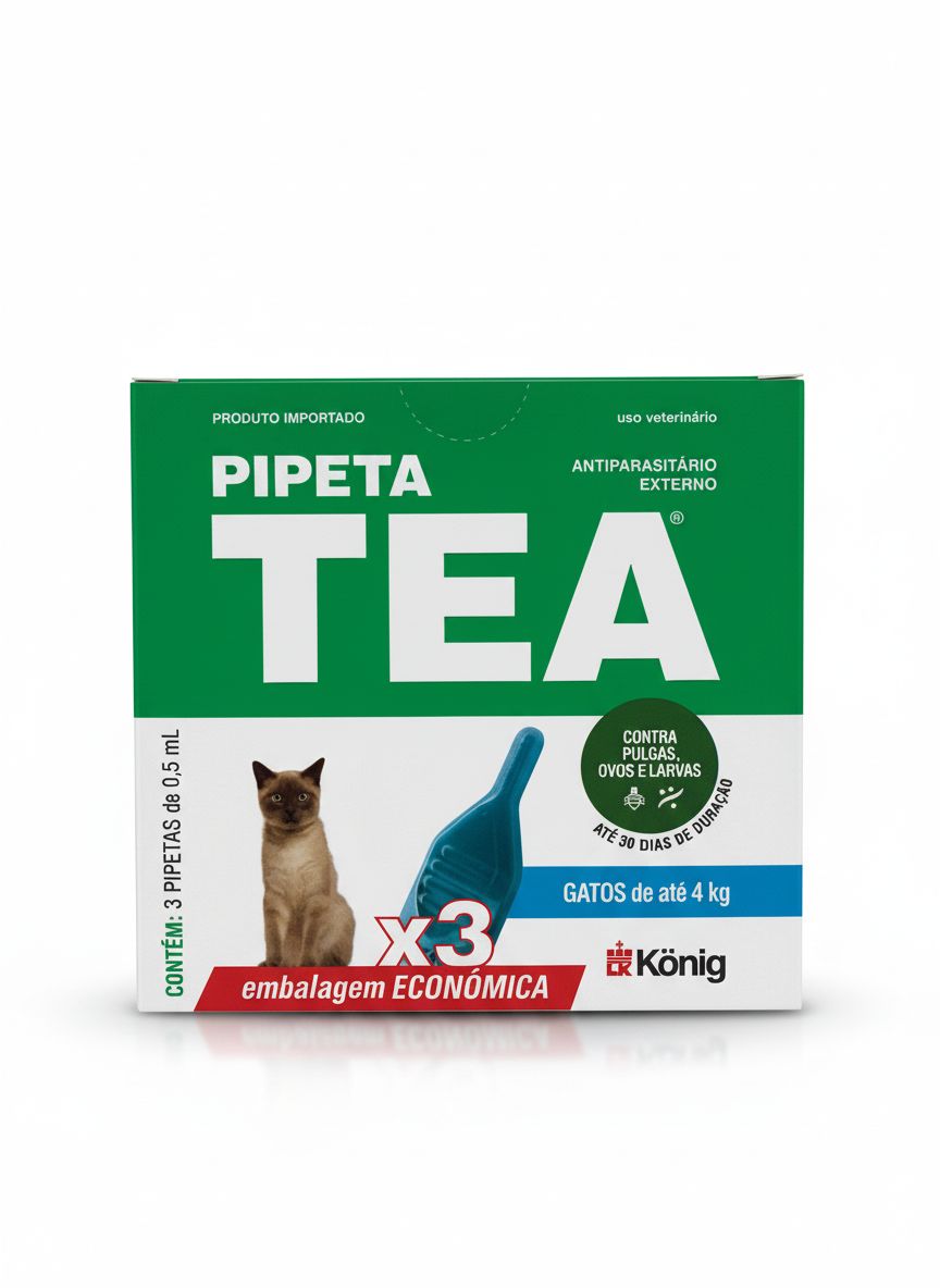 PIPETA TEA GATO ATÉ 4KG COMBO C/3