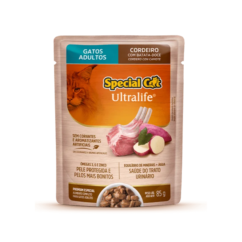 SACHÊ SPECIAL CAT ULTRALIFE ADULTO SABOR CORDEIRO
