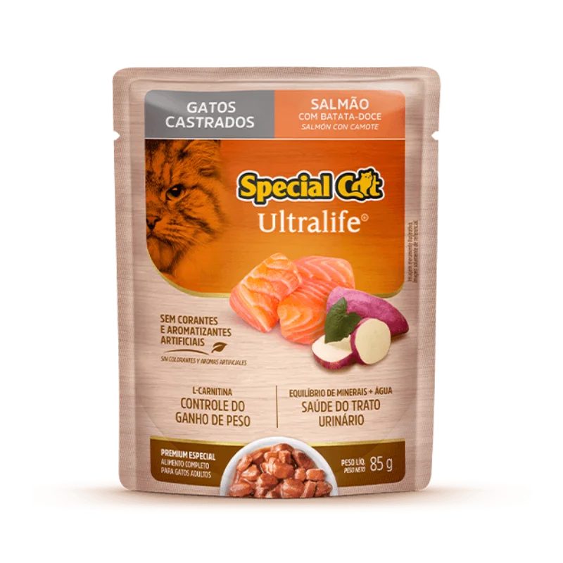 SACHÊ SPECIAL CAT ULTRALIFE CASTRADOS SABOR SALMÃO