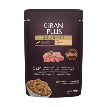 Sachê Gran Plus Cão Sabor Frango 100Gr
