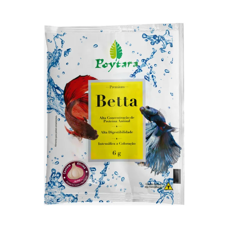 Alimento Poytara para Peixe Betta
