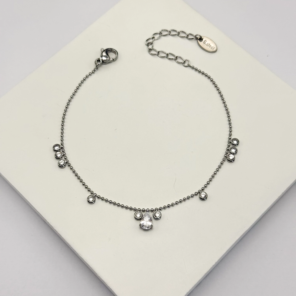 Pulseira aço gota