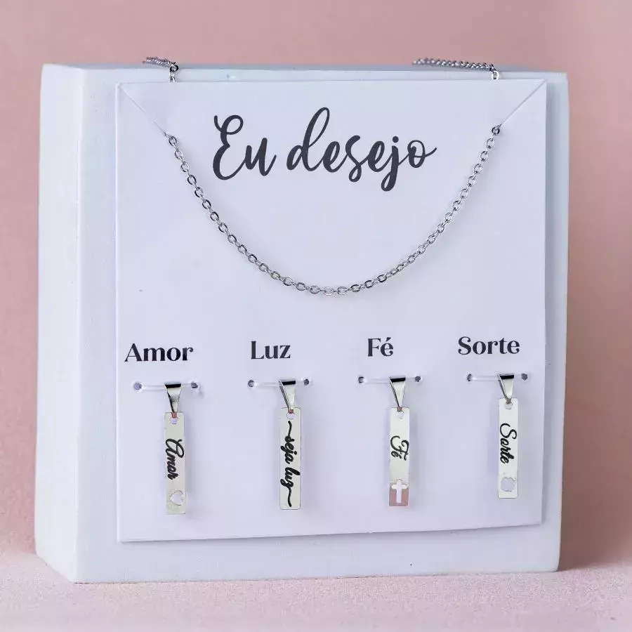 Kit Eu Desejo: amor, luz, fé e sorte