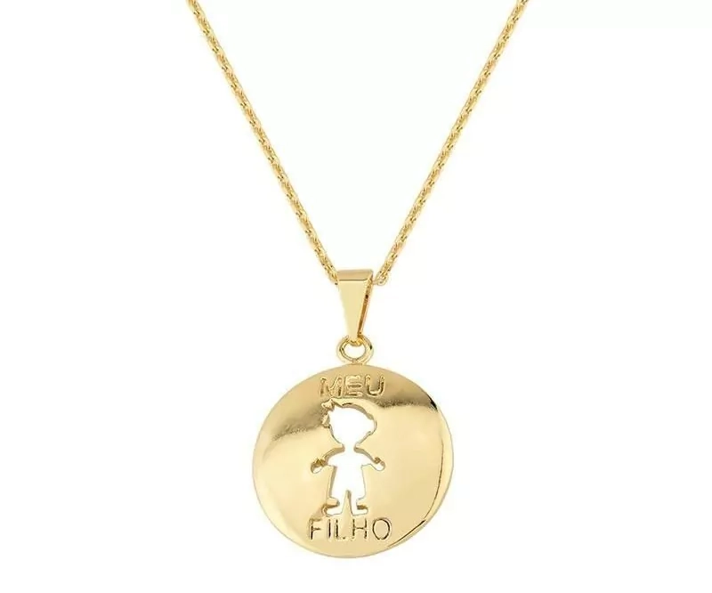 Colar dourado meu filho