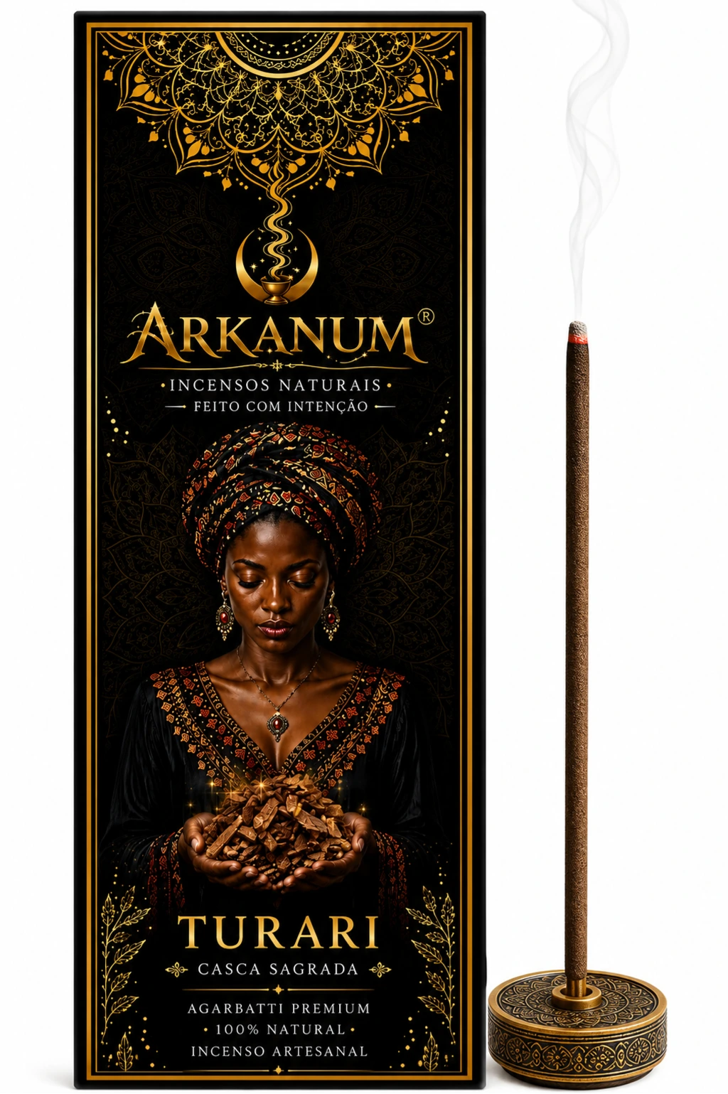 Incenso Premium Turari (Incenso - Defumador Africano)- Linha ritual Raízes da África