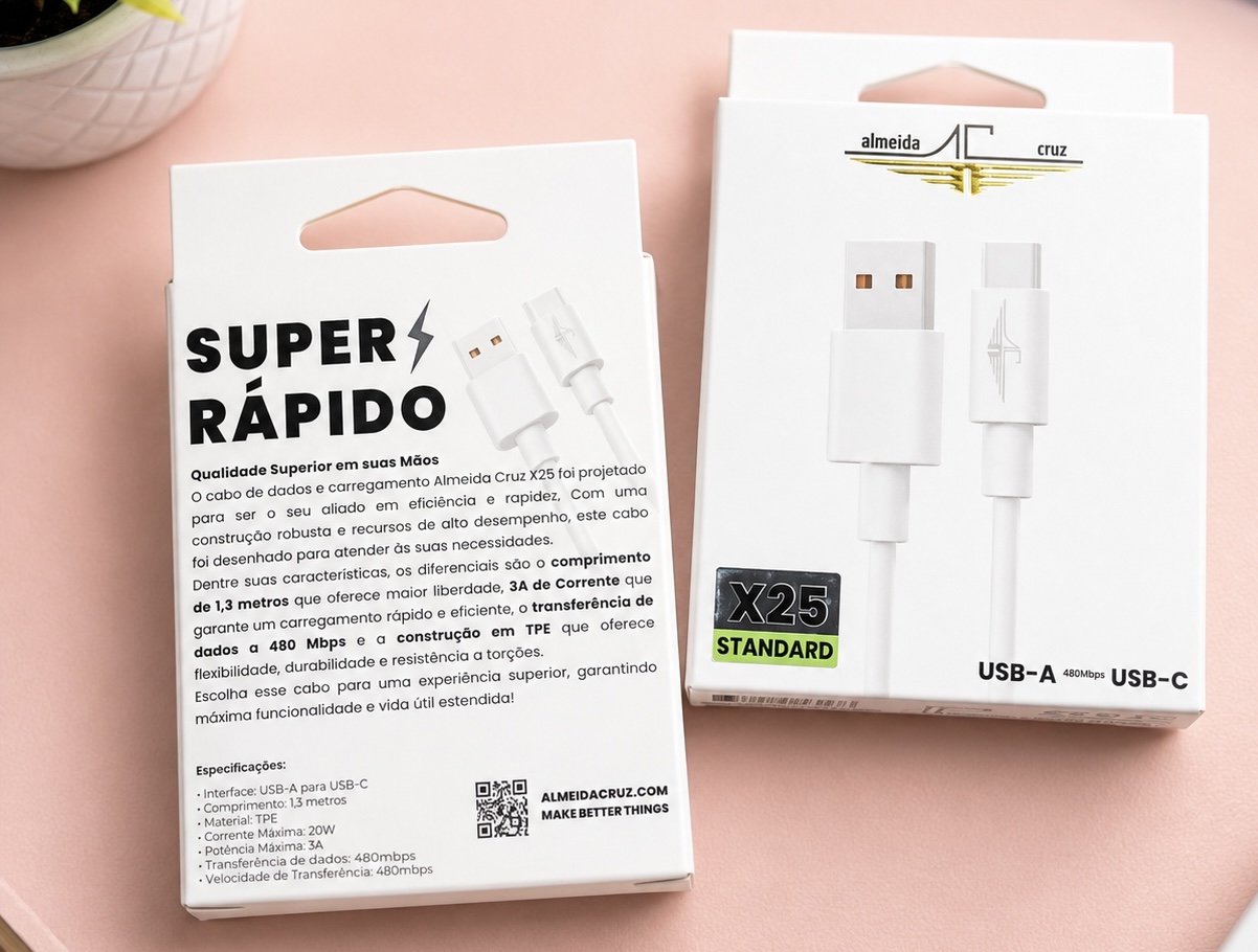 Cabo USB/Tipo-C Almeida Cruz