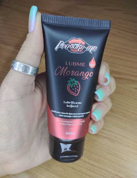 GEL LUBME HOT LUBRIFICANTE MORANGO BEIJÁVEL 60ML PROVOKE-ME