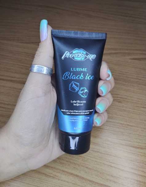 GEL LUBME LUBRIFICANTE BLACK ICE COLD BEIJÁVEL 60ML PROVOKE-ME