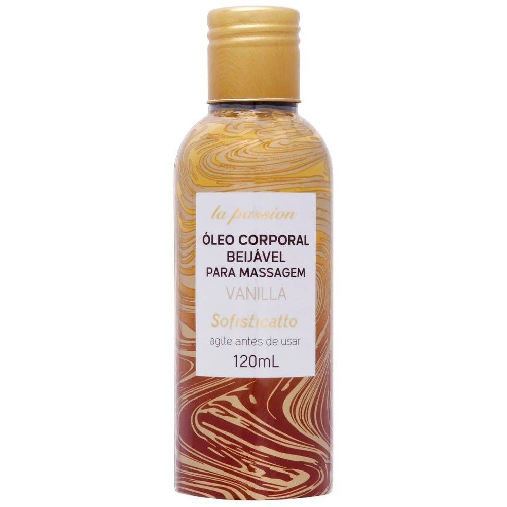 ÓLEO DE MASSAGEM BEIJÁVEL VANILLA (BAUNILHA)