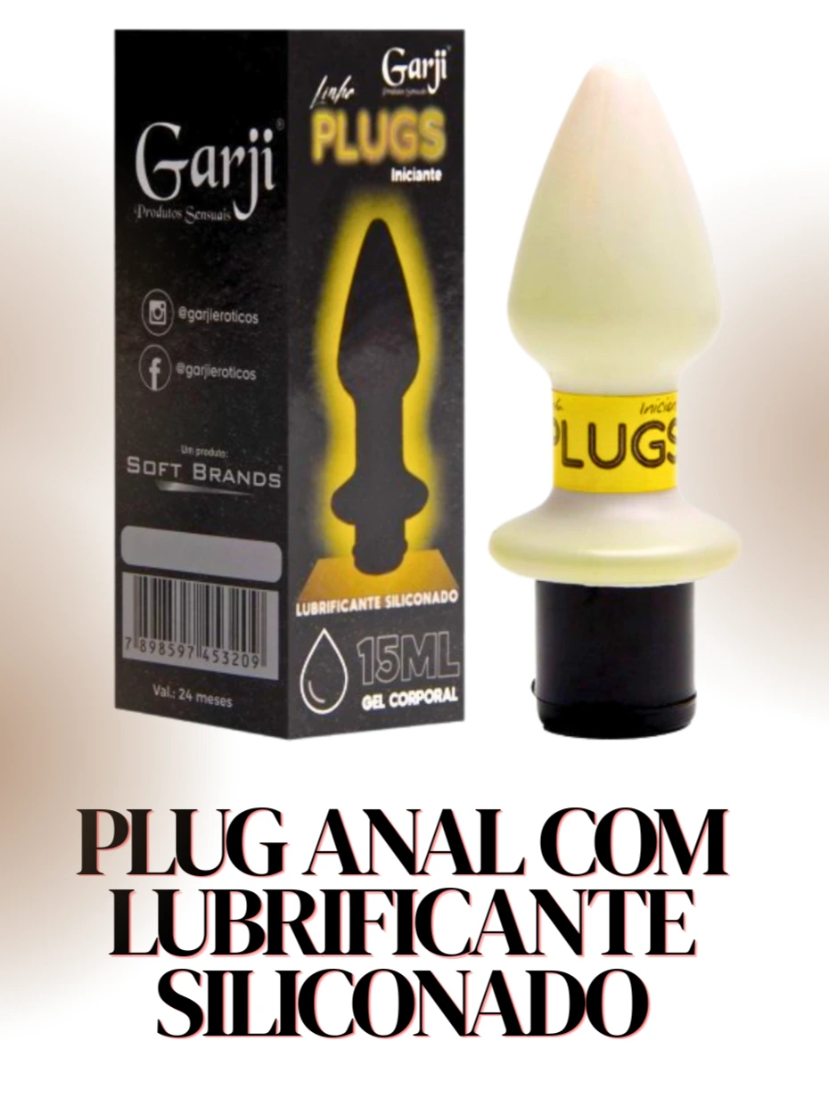 PLUG ANAL COM LUBRIFICANTE SILICONADO