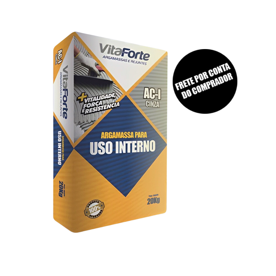 Argamassa AC1 Vitaforte 20kg Cinza