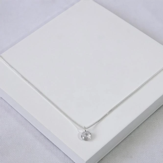 Colar prata zircônia 6 MM