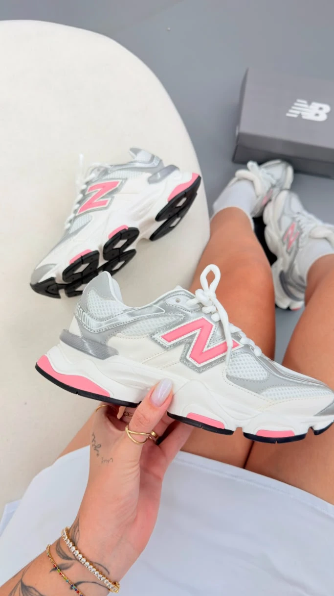 New Balance 9060 - Prata/Rosa