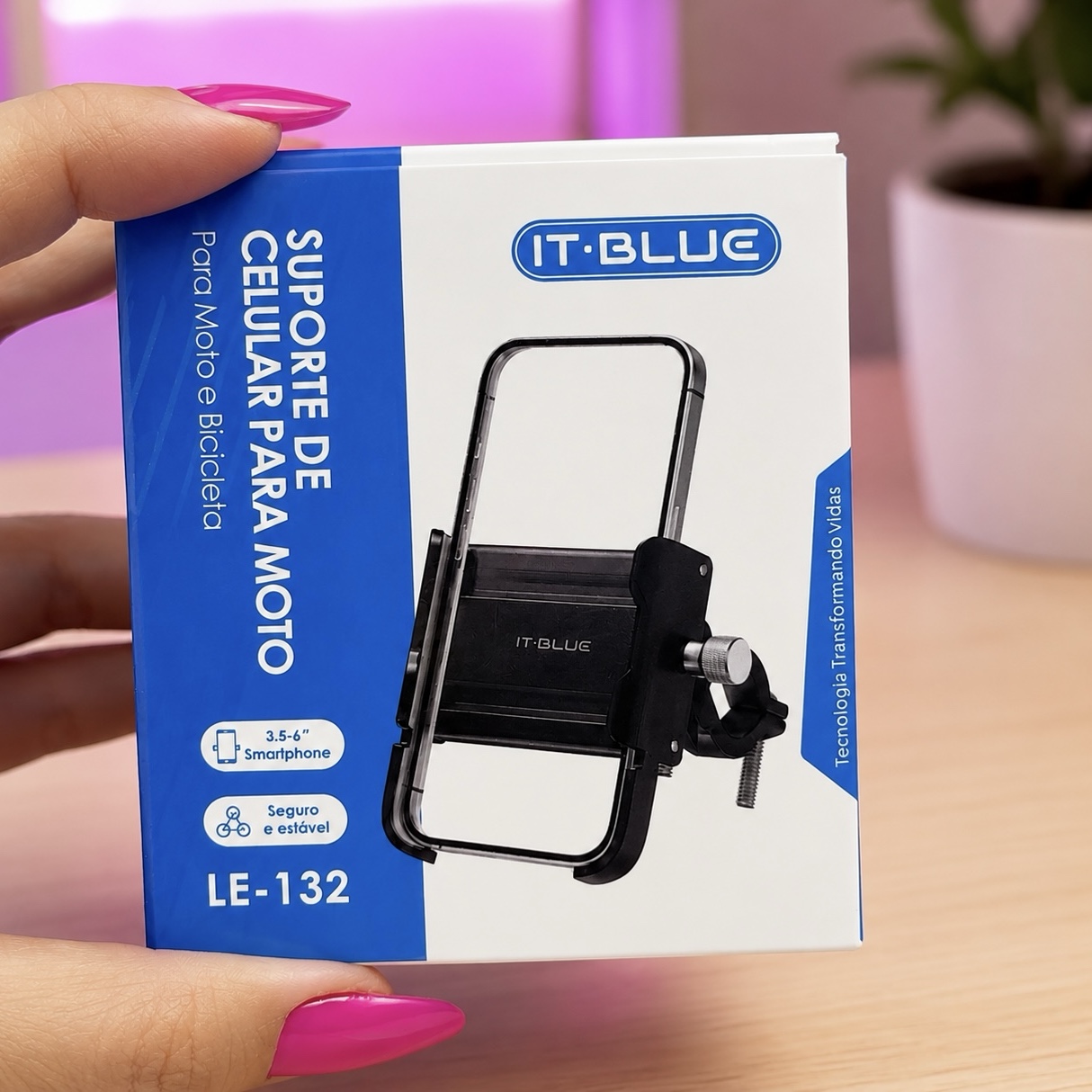 Suporte de Celular para Moto e Bicicleta It Blue LE-132