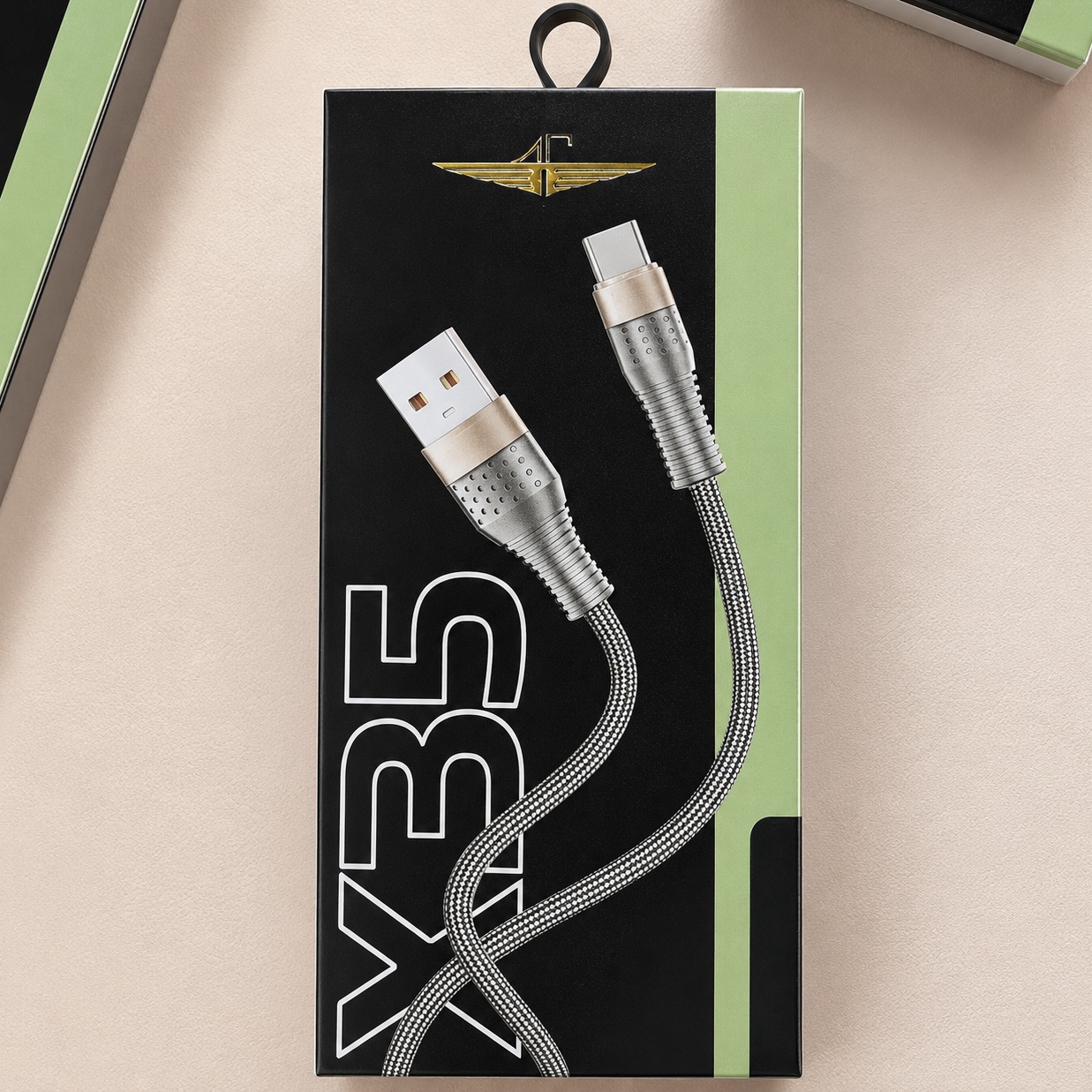 Cabo USB-A/USB-C Linha Prime X35 Almeida Cruz