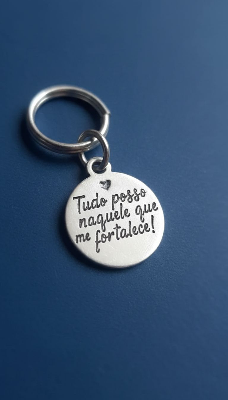 Berloque Tudo Posso Naquele que me Fortalece
