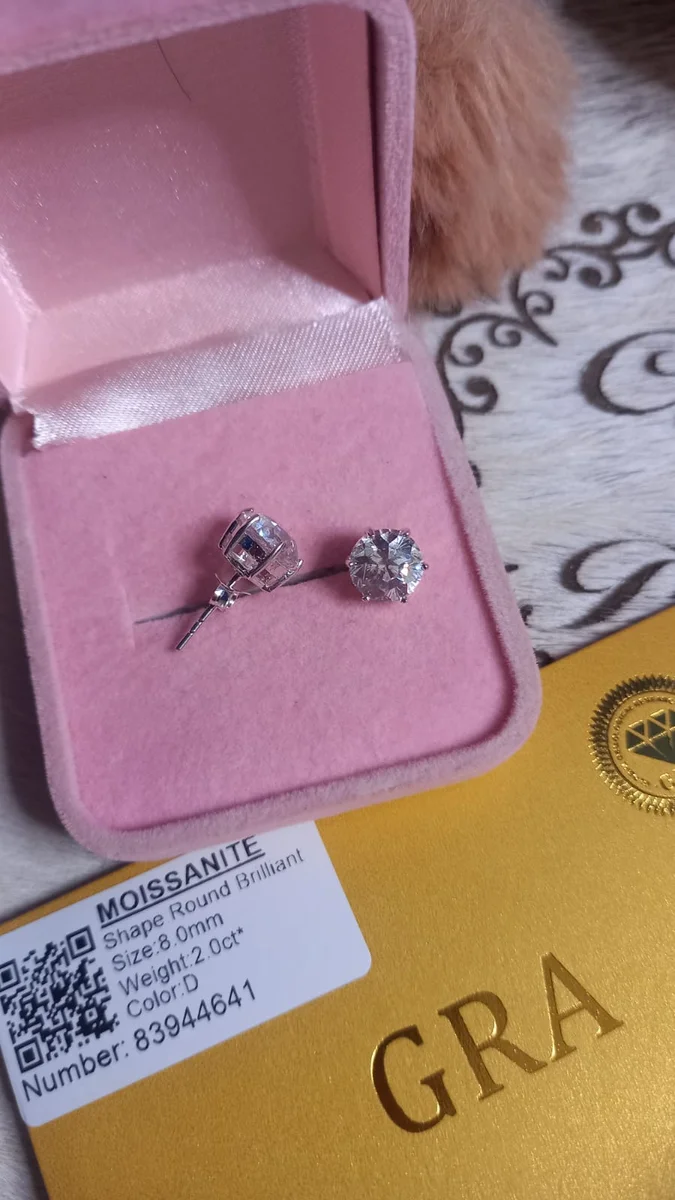 Ponto de Luz em Diamantes Moissanites