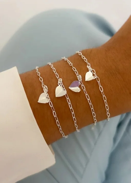 Pulseira de Coração Origami