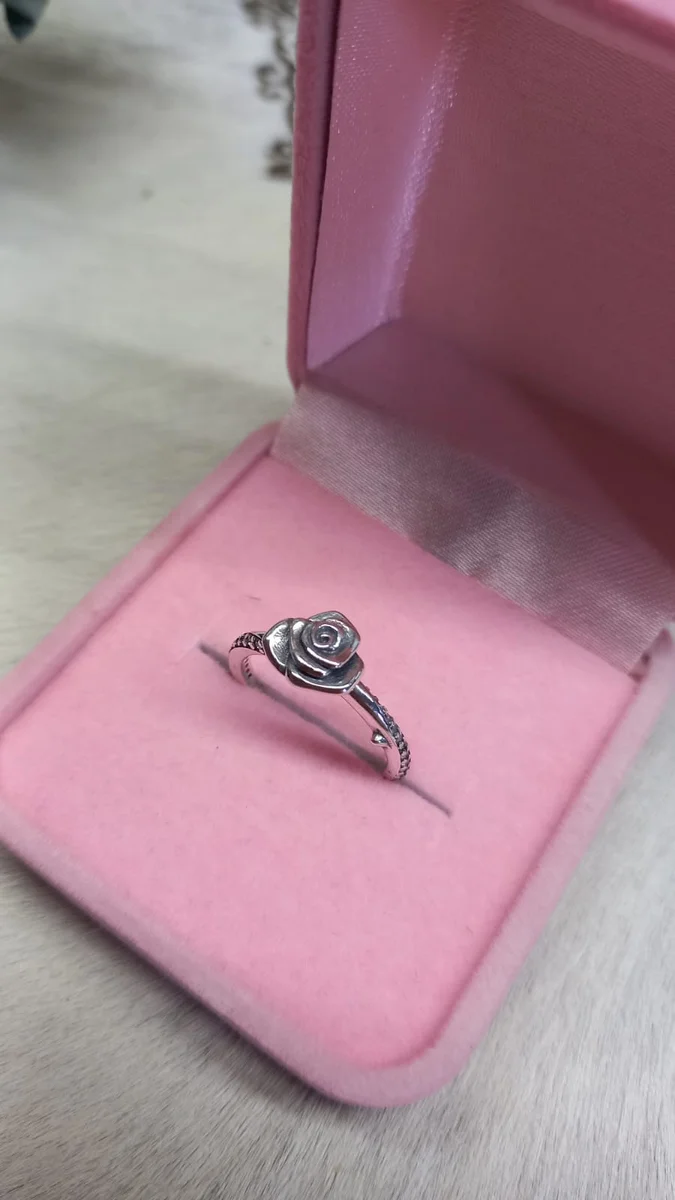 Anel Rosa Roseira Prata Bali