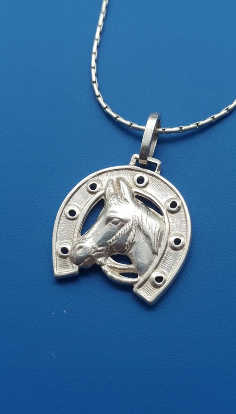 Pingente Ferradura com Cavalo